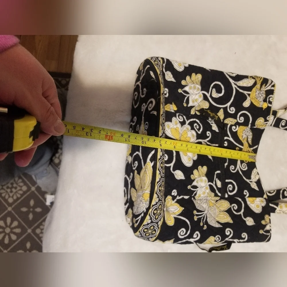 Elegant Black and Yellow Embroidered Women's Bag Set